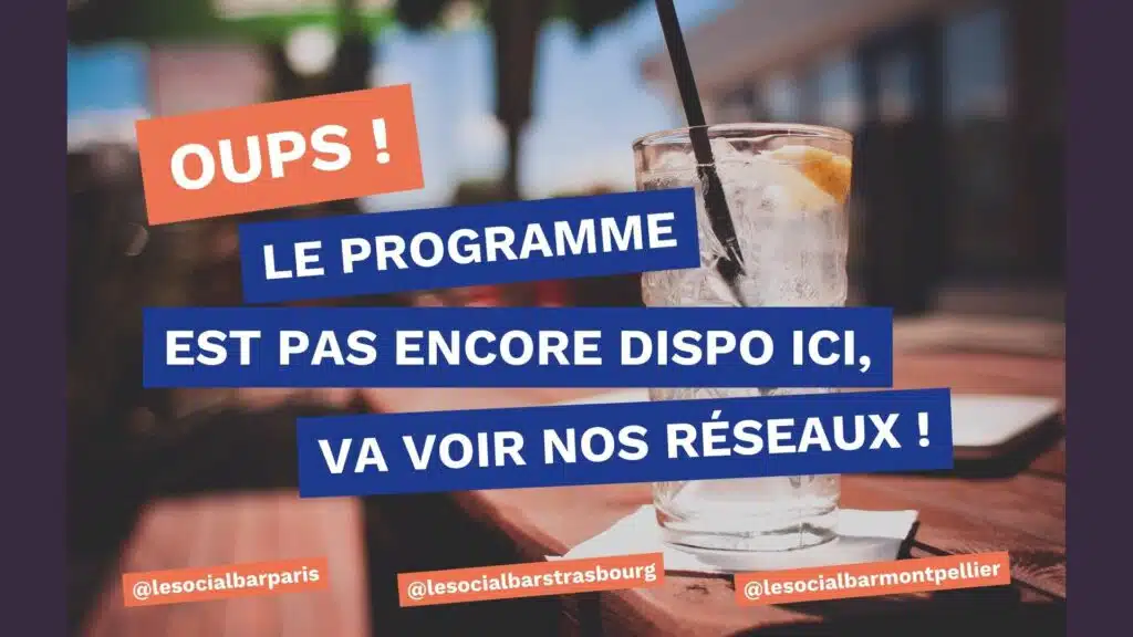 Programme pas disponible, va voir nos réseaux